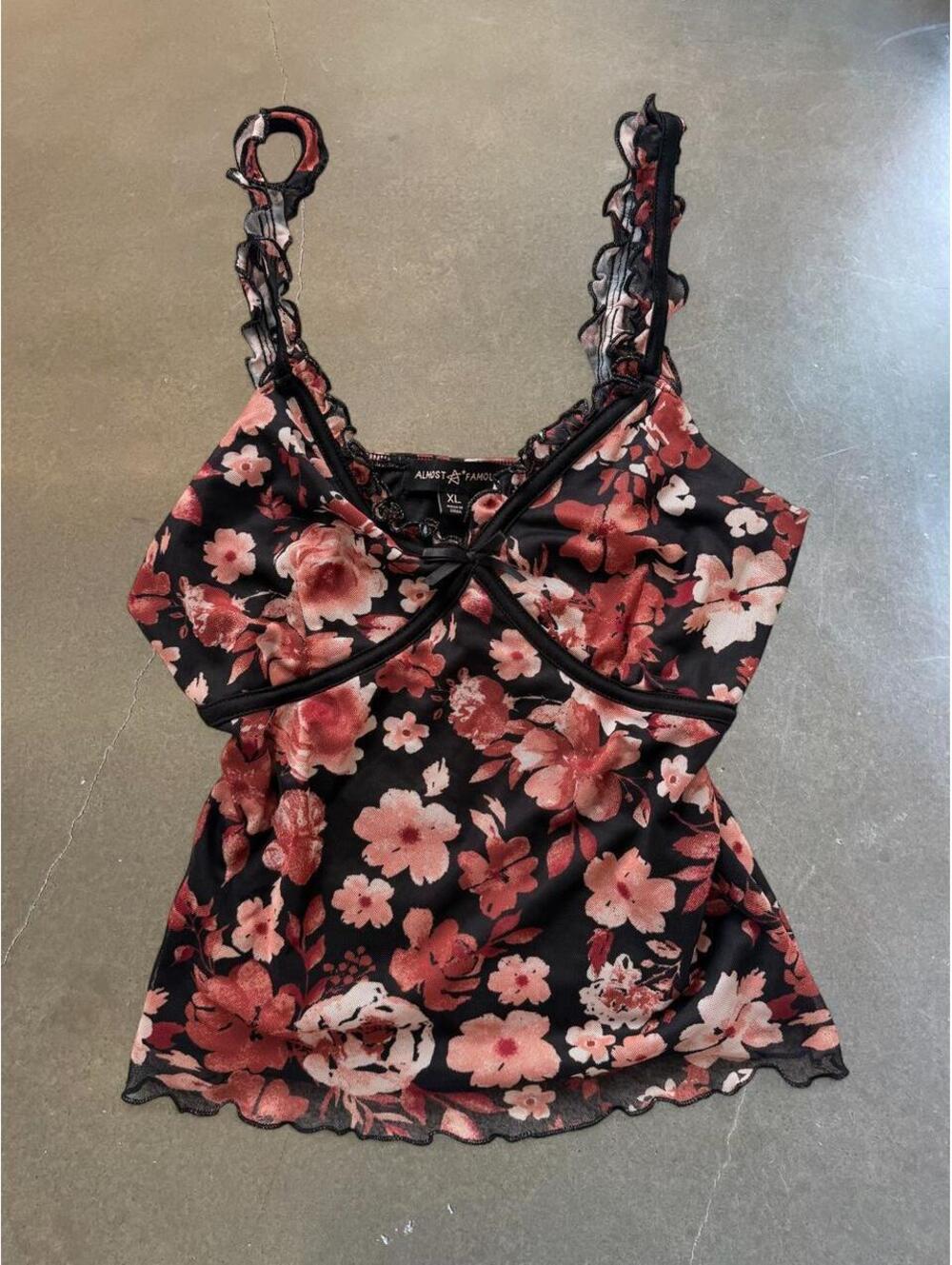 Almost Famous Floral Going Out Tank | Women’s XL